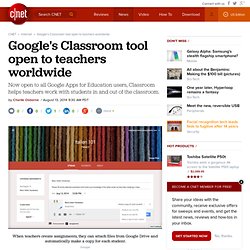 Google's Classroom tool open to teachers worldwide