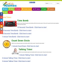 ESL Classroom Fun Teaching Tools - Game Count Down timers