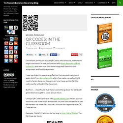 QR Codes: In the Classroom