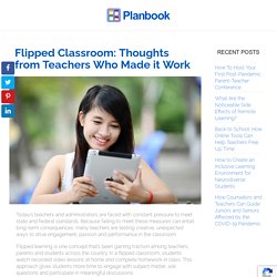 Planbook shares advice and information from teachers that have flipped their classrooms