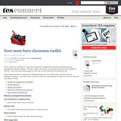 Your must-have classroom toolkit - Resources - TES Connect