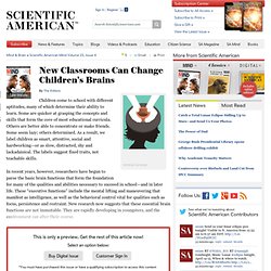 New Classrooms Can Change Children's Brains