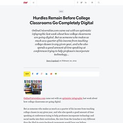 Hurdles Remain Before College Classrooms Go Completely Digital