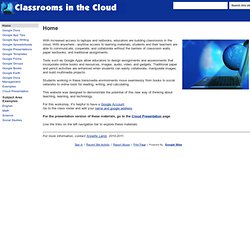 Home (Classrooms in the Cloud)