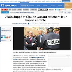 Politique : Alain Juppé et Claude Guéant affichent leur bonne entente