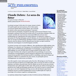 Claude Debru : Le sens du futur