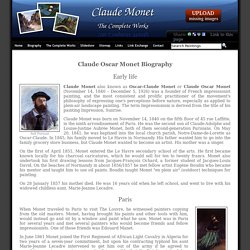 Claude Oscar Monet Biography