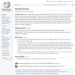Claudia Severa - Wikipedia