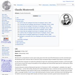 Claudio Monteverdi — ChoralWiki