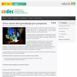 8 claves del aprendizaje por proyectos