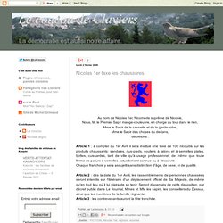 Le coucou de Claviers: Nicolas 1er taxe les chaussures