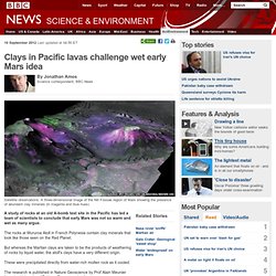 Clays in Pacific lavas challenge wet early Mars idea