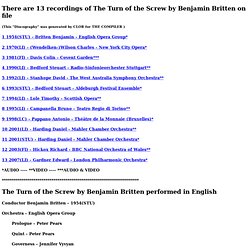 Benjamin Britten albums