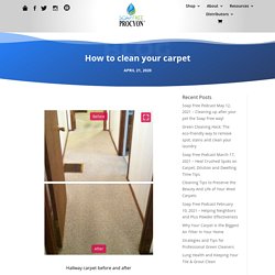 How to clean your carpet?