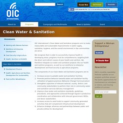 Clean Water & Sanitation