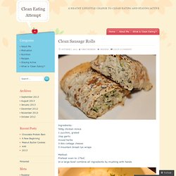 Clean Sausage Rolls « Clean Eating Attempt