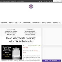 Clean Your Toilets Naturally with DIY Toilet Bombs