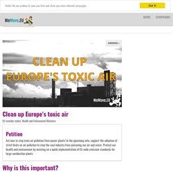 Clean up Europe's toxic air