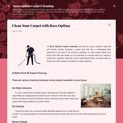 Boss Optima Carpet cleaning - How to clean carpet the right way?