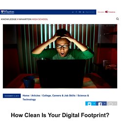 How Clean Is Your Digital Footprint? - KWHS