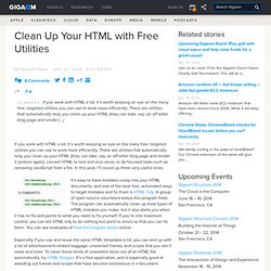 How to clean up your HTML