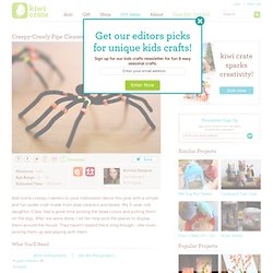 Creepy-Crawly Pipe Cleaner Spiders