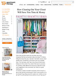How Cleaning Out Your Closet Will Save You Time & Money