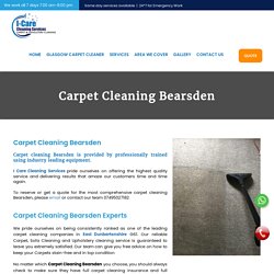 Carpet Cleaning Bearsden