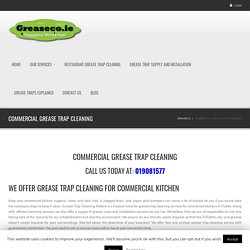 Commercial Grease Trap Cleaning with Prompt Service
