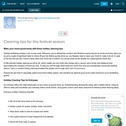 Cleaning tips for this festival season: ext_5617283 — LiveJournal