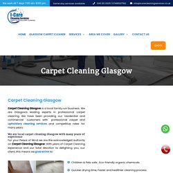 Carpet Cleaner Service Glasgow