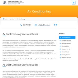 Ac maintenance dubai