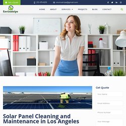 Solar Panel Cleaning and Maintenance in Los Angeles