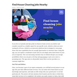 Find House Cleaning Jobs Nearby – Telegraph