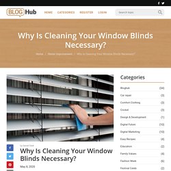 Why Is Cleaning Your Window Blinds Necessary?