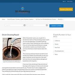 Drain Cleaning Repair - Find A Great Plumber