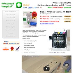 Large Brother Print Head Cleaning Kit for Brother Inkjet Printers - Printhead Hospital®