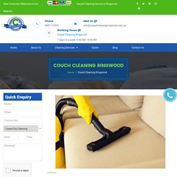 Couch Cleaning Ringwood