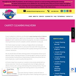 Expert Carpet Cleaning in Malvern