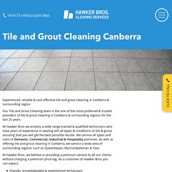 Tile And Grout Cleaning Services In Canberra