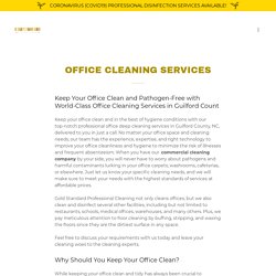 Hire Office Cleaning and Disinfecting Services Provider