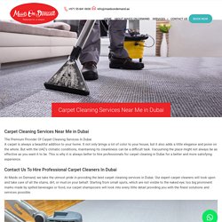 Carpet Cleaning, Washing & Shampooing Services in Dubai by MOD