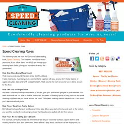 House Cleaning Supplies, Tools and Tips from Jeff Campbell's The Clean Team