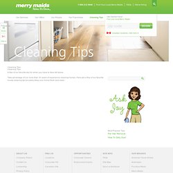 House Cleaning Tips, Merry Maids