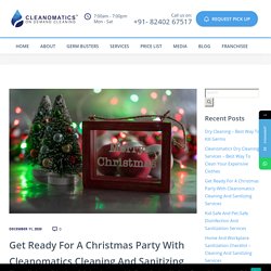 Get Ready For A Christmas Party With Cleanomatics Cleaning And Sanitizing Services - Cleanomatics