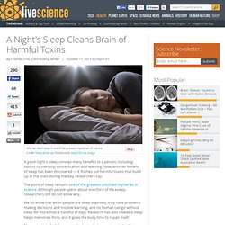A Night's Sleep Cleans Brain of Harmful Toxins