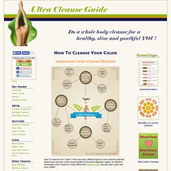 How To Cleanse Your Colon: Homemade Colon Cleanse Methods