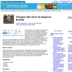 Cleanse the liver to improve health