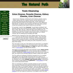Toxic Cleansing – Colon Cleanse, Parasite Cleanse, Liver Cleanse, Kidney Cleanse
