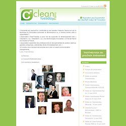 CleanTuesday : Association pour la promotion des cleantech moteur de l’innovation - Présentation